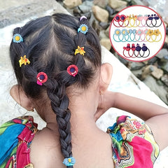 1220Pcs Hair Clips Barrettes Set Headdress Flower Hair Clip Elastic Hair Ties