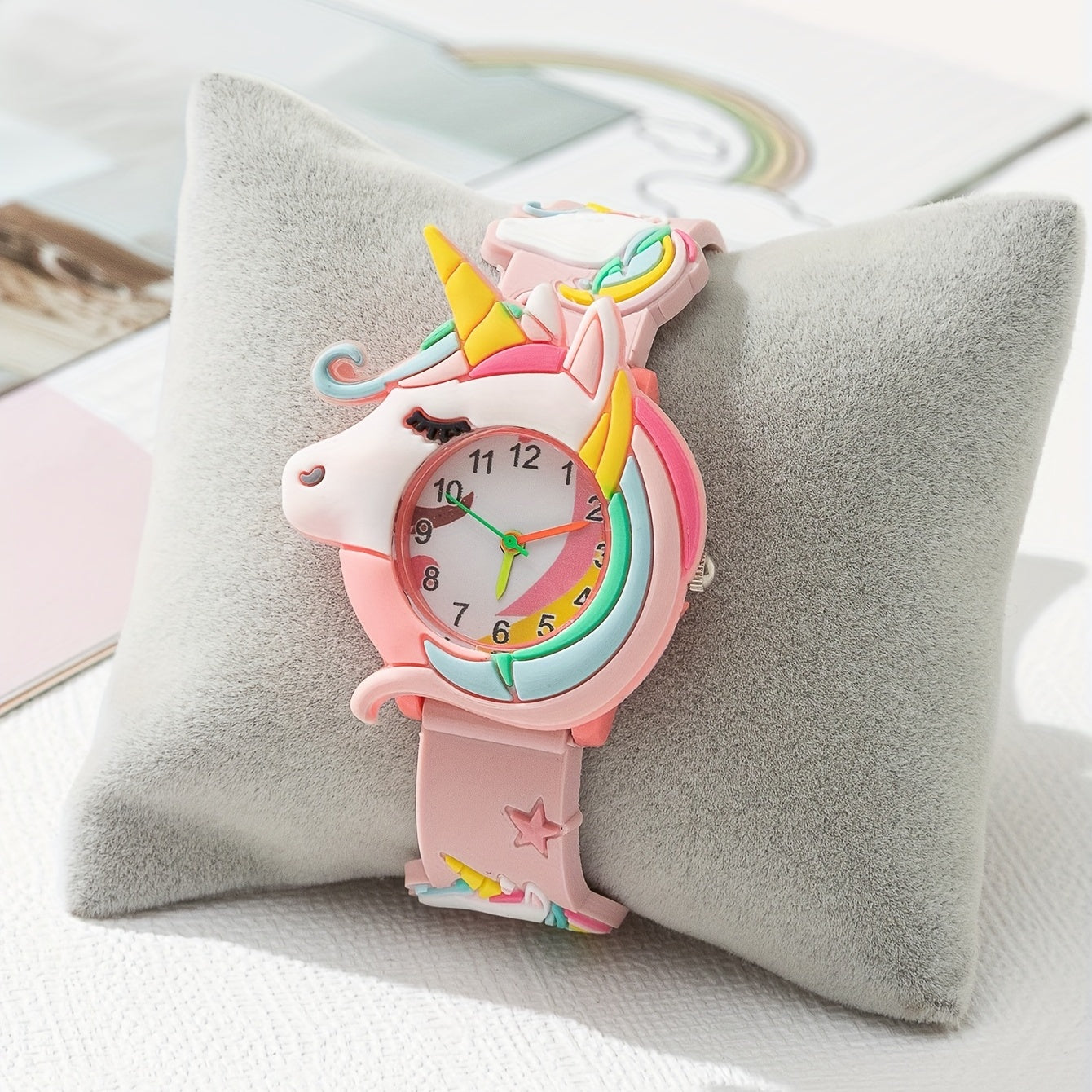 Cartoon Unicorn Watch Holiday Gift for Girls