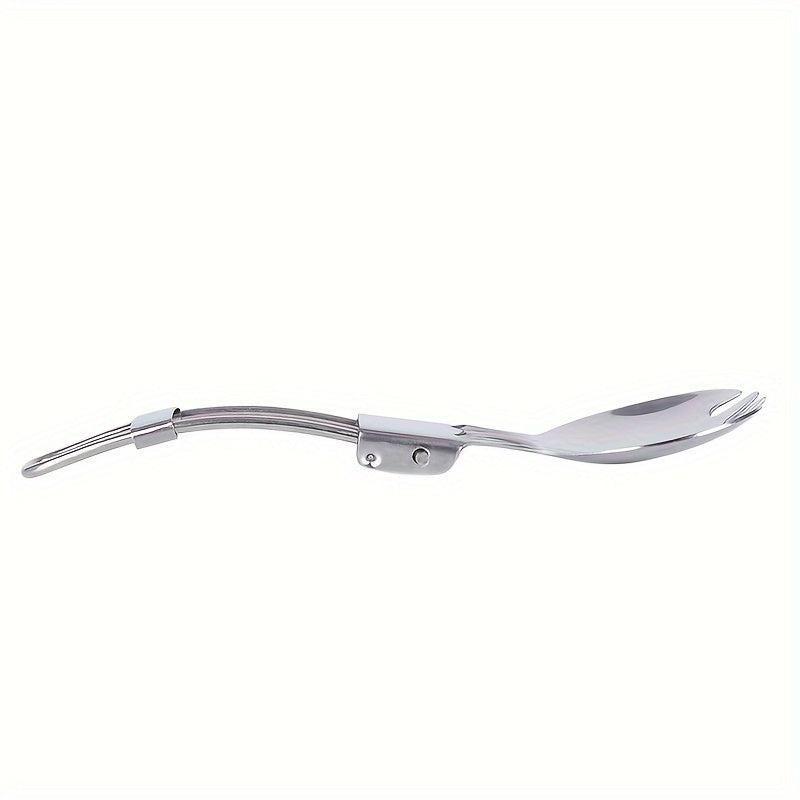 Folding Tableware Salad Spoon Fruit Fork Outdoor Portable Cutlery