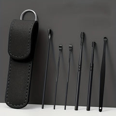 Stainless Steel Ear Pick Set Ear Wax Removal Kit with Portable Bag