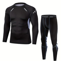 Men's Compression Activewear Set for Training Running Gym