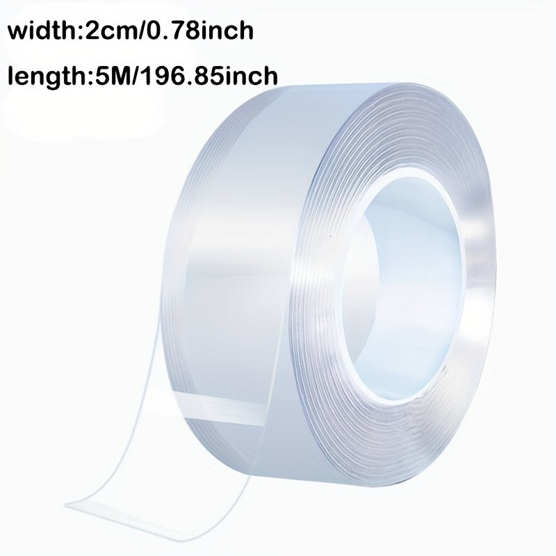 Transparent Nano Tape Reusable Washable Double Sided Adhesive
