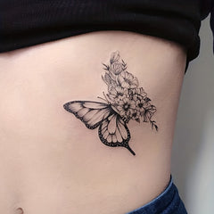 Long Lasting Butterfly Temporary Tattoo Waterproof
