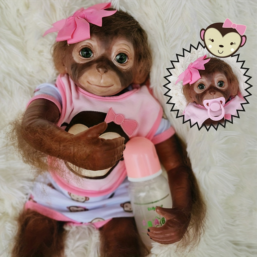 Reborn Toddler Doll Soft Touch Realistic Monkey Gift