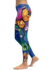 Cartoon Print High Waist Leggings for Women