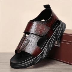 Men's Hook And Loop Sandals Non Slip Open Toe Outdoor Beach Shoes