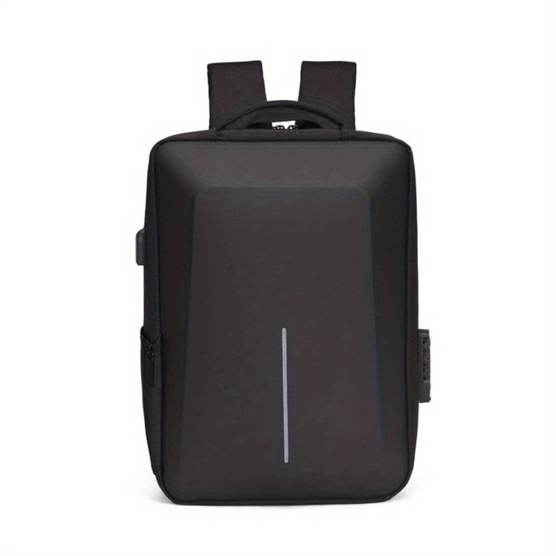 Men's Business Laptop Backpack USB Charging Port Anti-theft Travel Bag