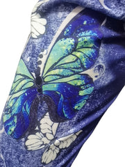 Butterfly Print Capris Leggings for Women