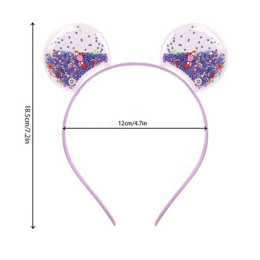 Quicksand Cat Ears Headband Set for Girls and Women