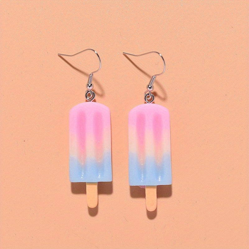 Ice Cream Block Earrings for Girls