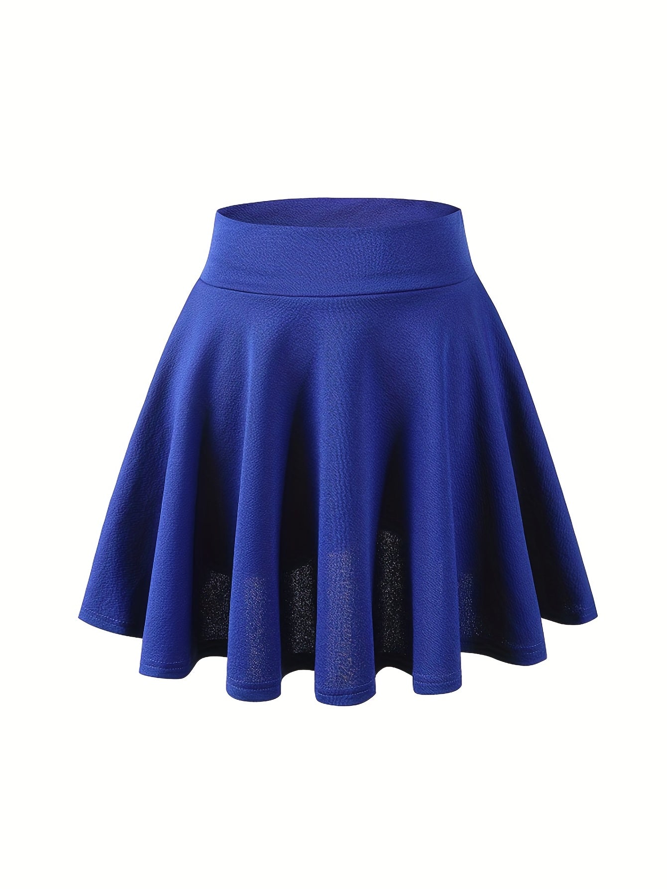 Kpop Solid High Waist Skater Skirts Casual Pleated Comfy Mini Skirts