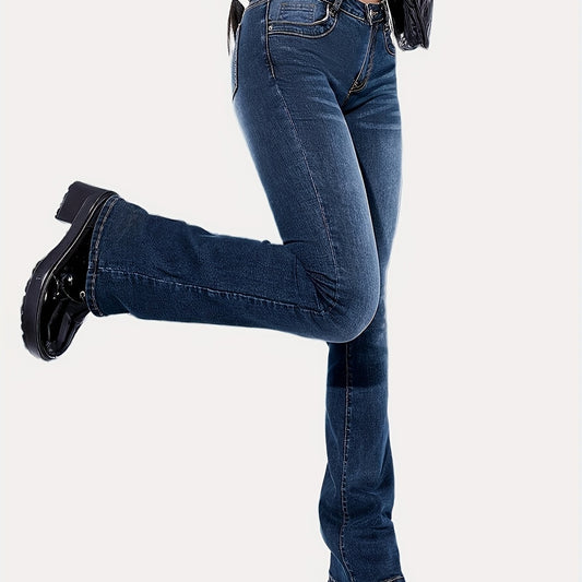 High Rise Wide-Leg Flare Jeans Y2K Women's Denim