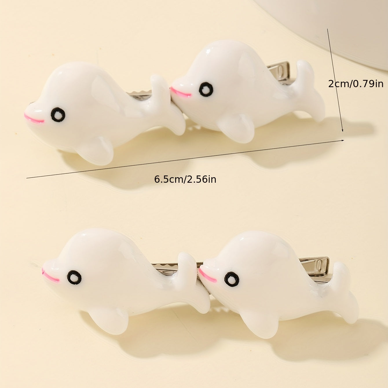 Whale Hair Clips Set for Women Girls