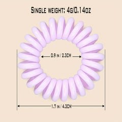 2pcs Spiral Hair Tie Coil Ponytail Holder Hair Accessories
