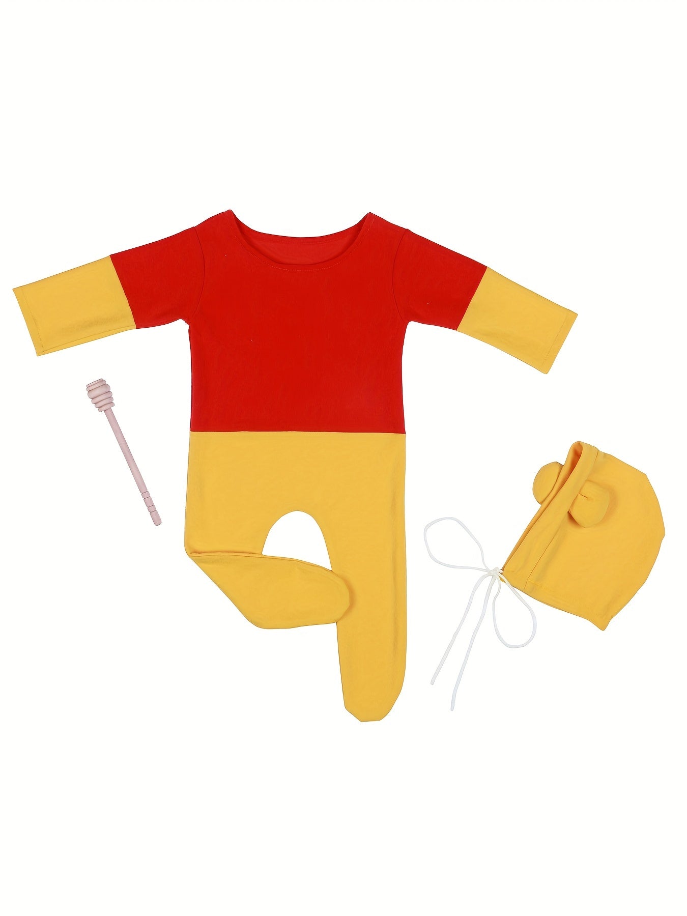 Newborn Bear Photography Clothes Set with Hat for 0-3 Months