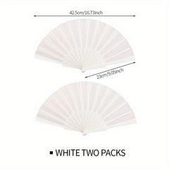 Solid Folding Fan Chinese Style Folding Fan Stage Performance Dance Accessories
