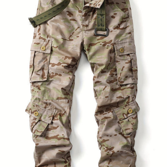 Classic Camo Cargo Pants Men's Tactical Outdoor Hiking Fishing