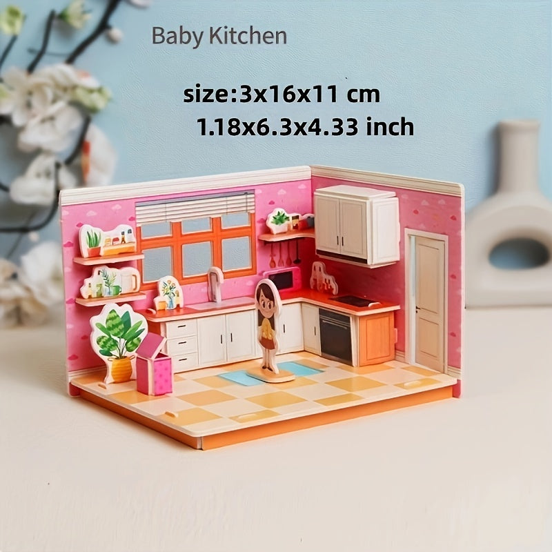 3D Puzzle Model Paper DIY Toy for Girls