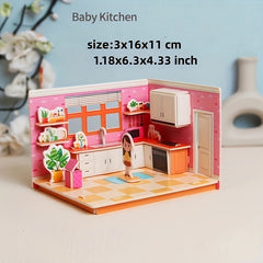 3D Puzzle Model Paper DIY Toy for Girls