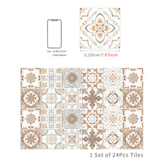 Retro Yellow Peel And Stick Tile Sticker Self Adhesive Removable Wallpaper