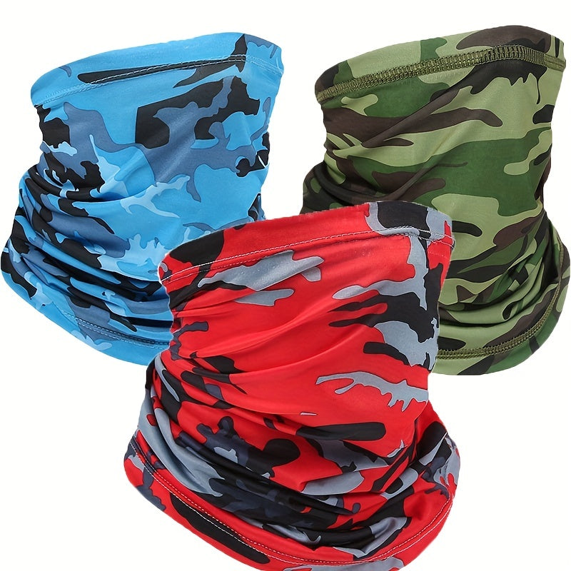 Ice Silk Neck Gaiters Sunscreen Breathable Multicolor Bandana