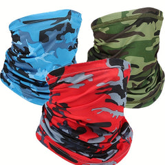 Ice Silk Neck Gaiters Sunscreen Breathable Multicolor Bandana