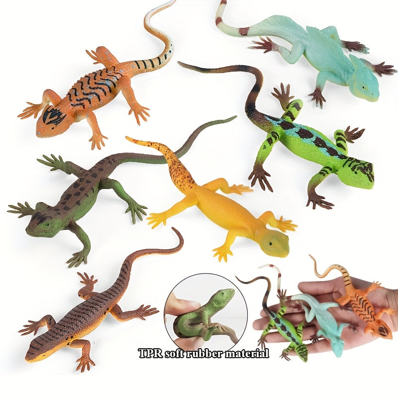 Rubber Lizard Insect Toys Set