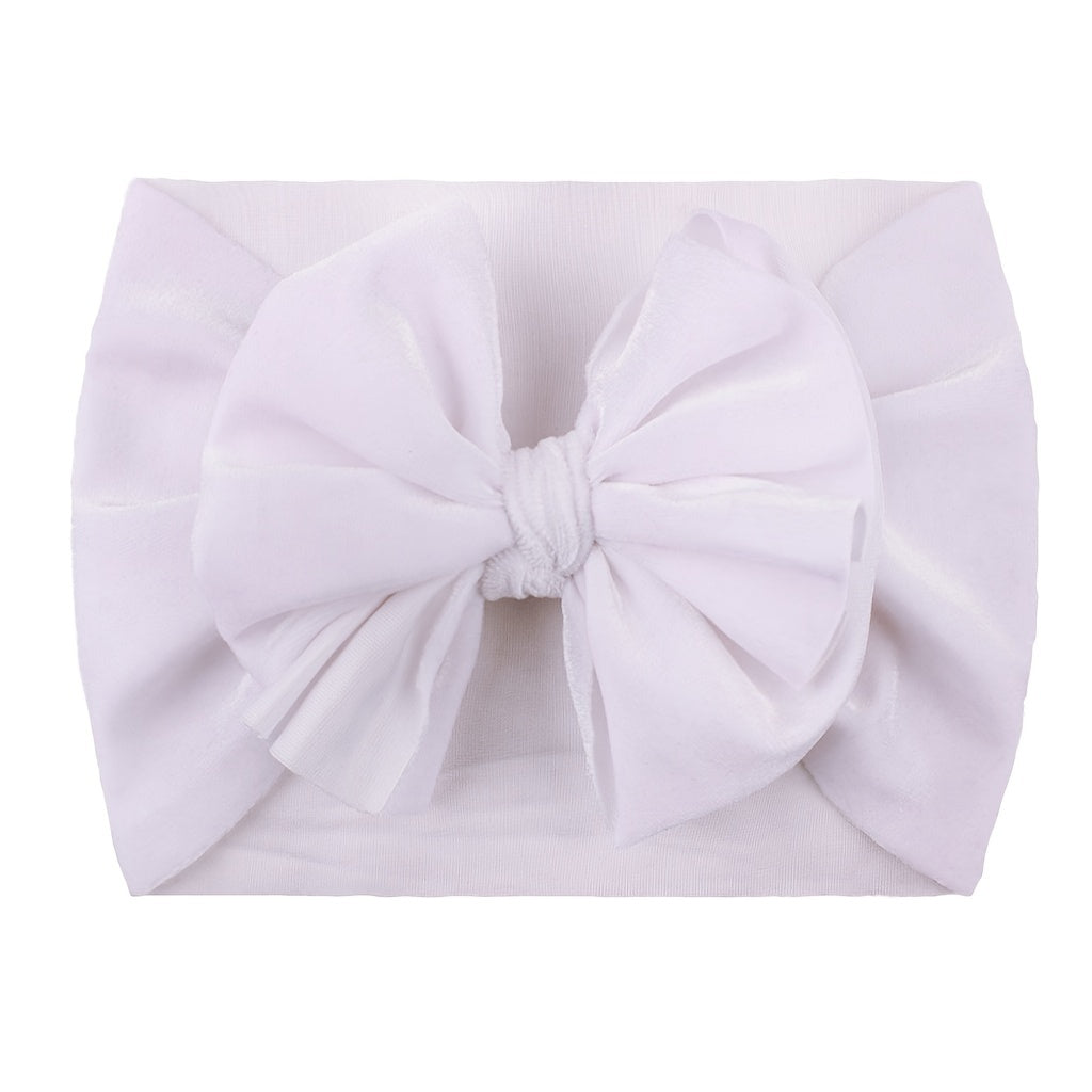 Velvet Bow Headband for Newborn Baby Girls