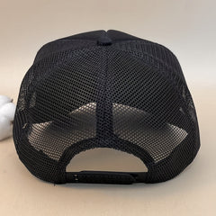 Happy Letter Print Trucker Hat Lightweight Mesh Baseball Cap Adjustable Dad Hats