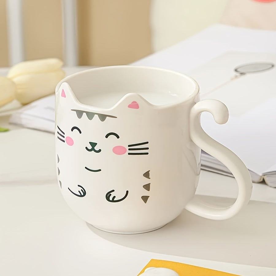 Cartoon Cat Mug for Home and Travel