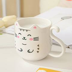 Cartoon Cat Mug for Home and Travel