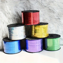 44m Christmas Balloon Ribbon Laser Crimped for Crafts Gift Wrapping