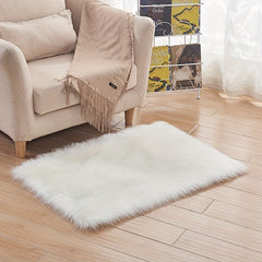 Long Fur Carpet Wool Polyester Suede Fleece Bottom 60x60