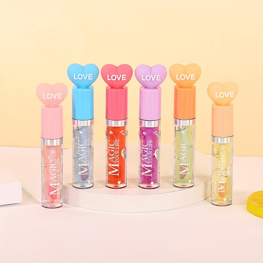 Heart Shaped Lip Glaze Moisturizing Shimmering Lip Gloss