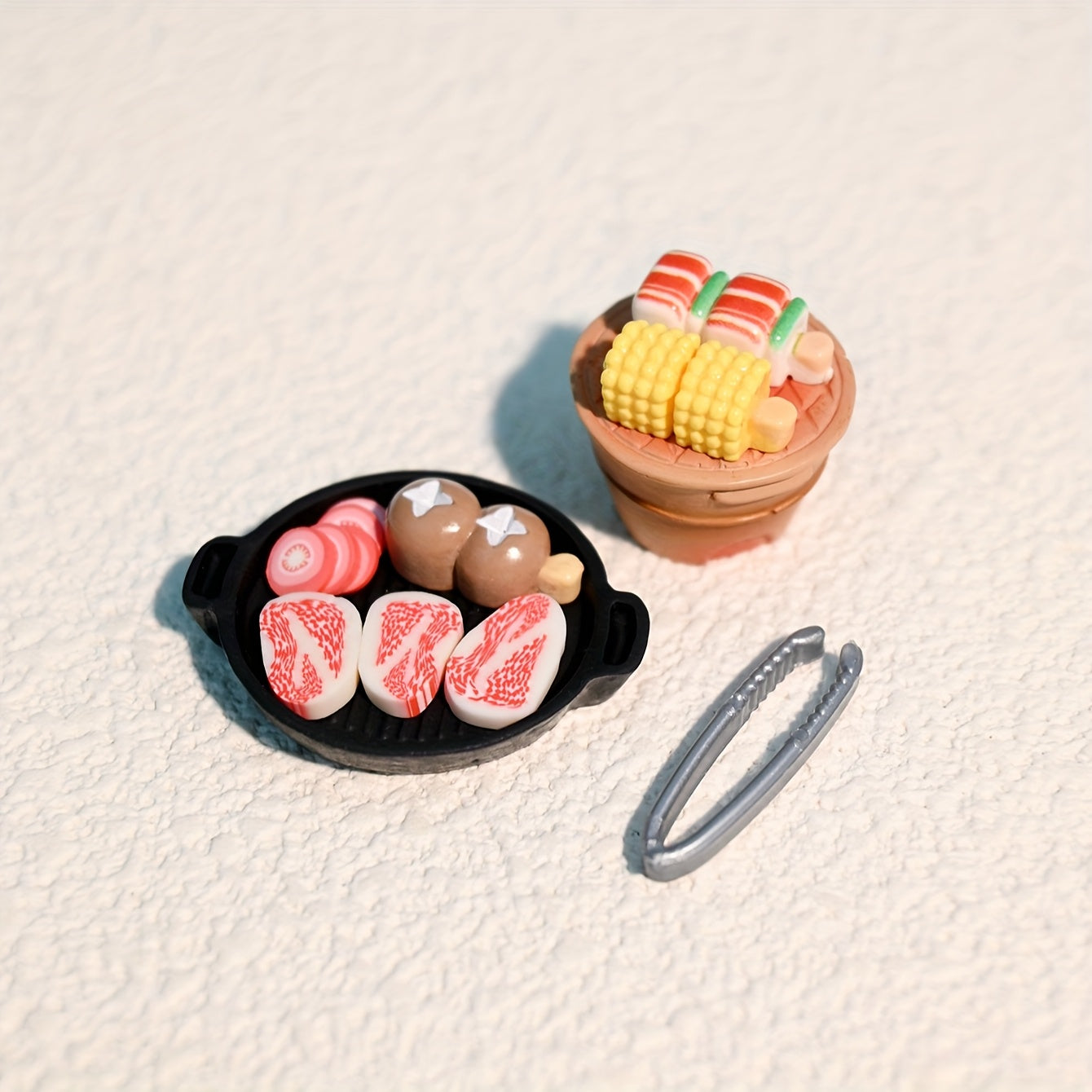 Dollhouse Mini BBQ Set for Toy House Decor