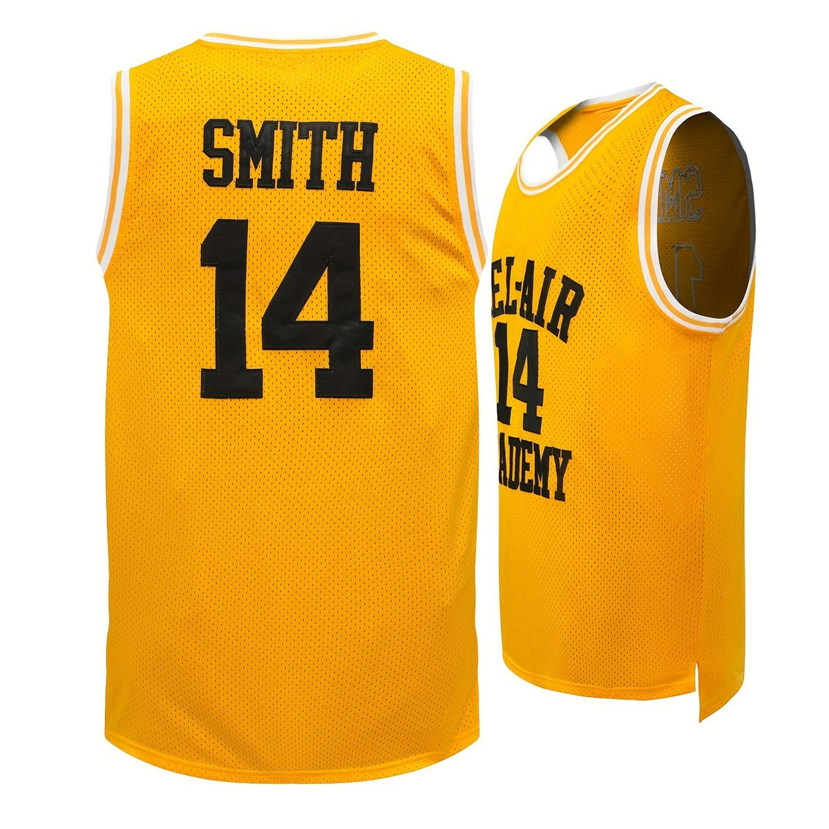 Men's Bel Air 14 Embroidered Basketball Jersey Retro Tank Top