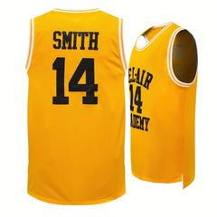 Men's Bel Air 14 Embroidered Basketball Jersey Retro Tank Top