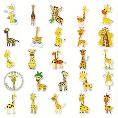 50 Giraffe Doodle Stickers Vinyl Decals Laptop Water Bottle Lu