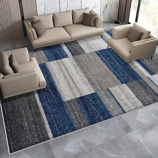 Large Flower Area Rug Abstract Carpet Easy to Maintain