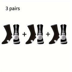 Men's Mid Crew Sport Socks for Basketball Training
