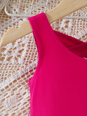 Girls Crisscross Back Vacation Dress