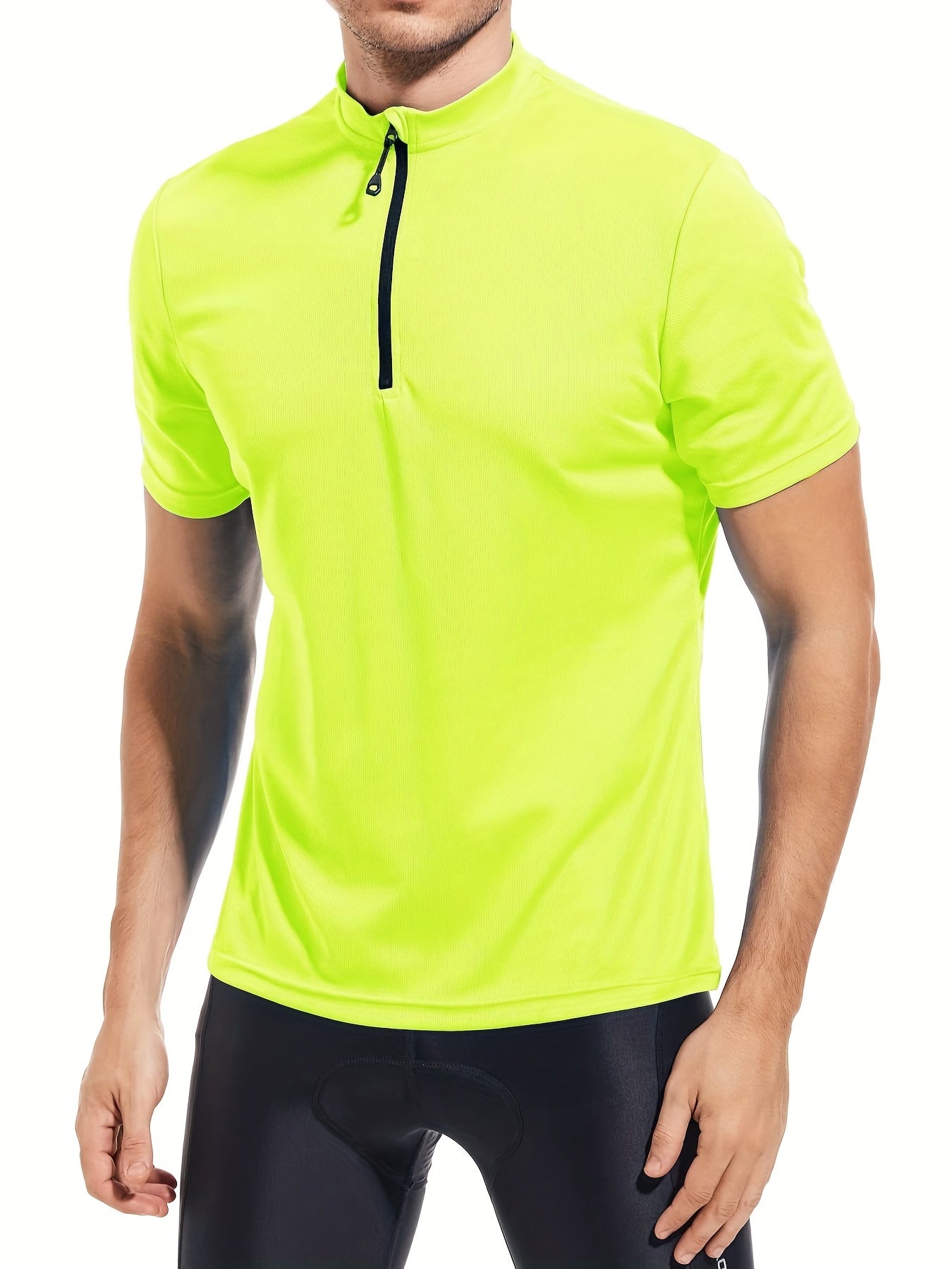 Men's Quick-Dry Cycling Jersey with Rear Pocket