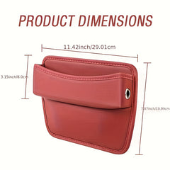 Car Seat Gap Storage Box PU Leather Console Side Pocket Upgraded Car Style