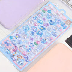 Cartoon Embossed Fun Sticker Decoration 3D Stickers Pop Up Random One Piece