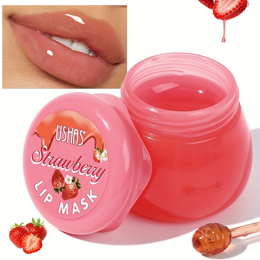 Strawberry Lip Mask Serum with Natural Plant Extracts