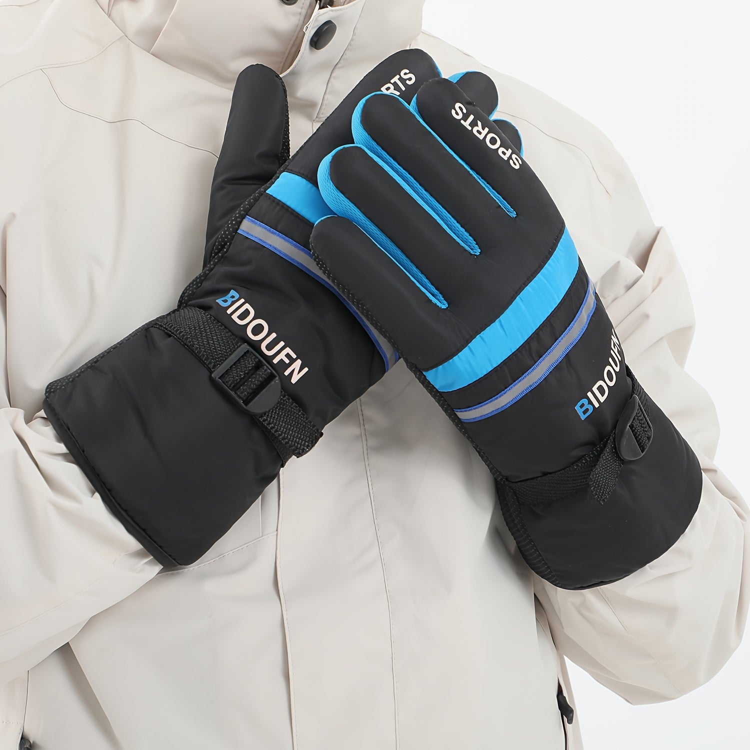 Reflective Skiing/Cycling Touch Screen Gloves - Warm and Non-Slip