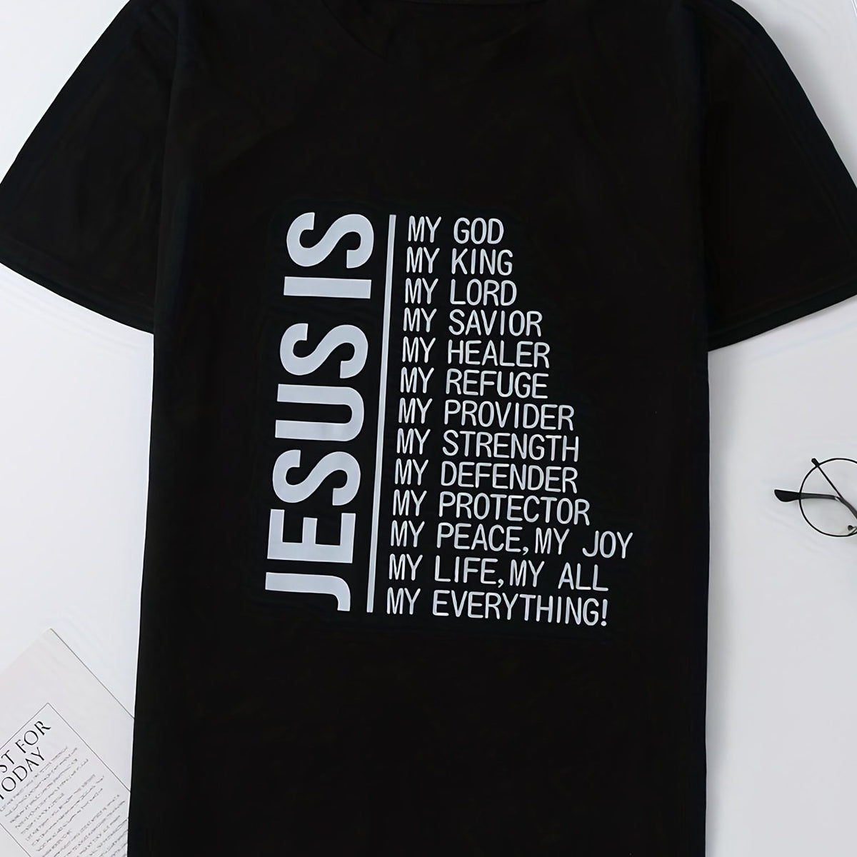 Letter Graphic Round Neck Casual Sports T shirts