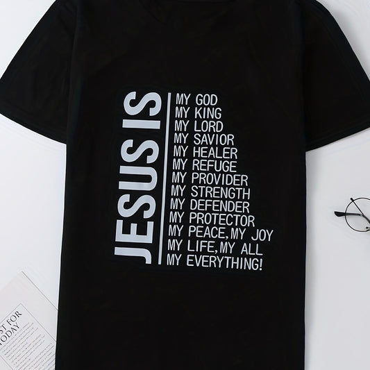 Letter Graphic Round Neck Casual Sports T shirts