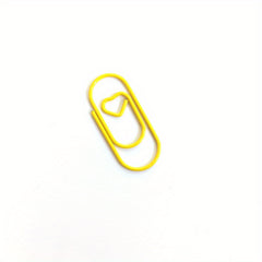 30pcs Macaron Mini Love Paper Clips Colorful Bookmark Clips