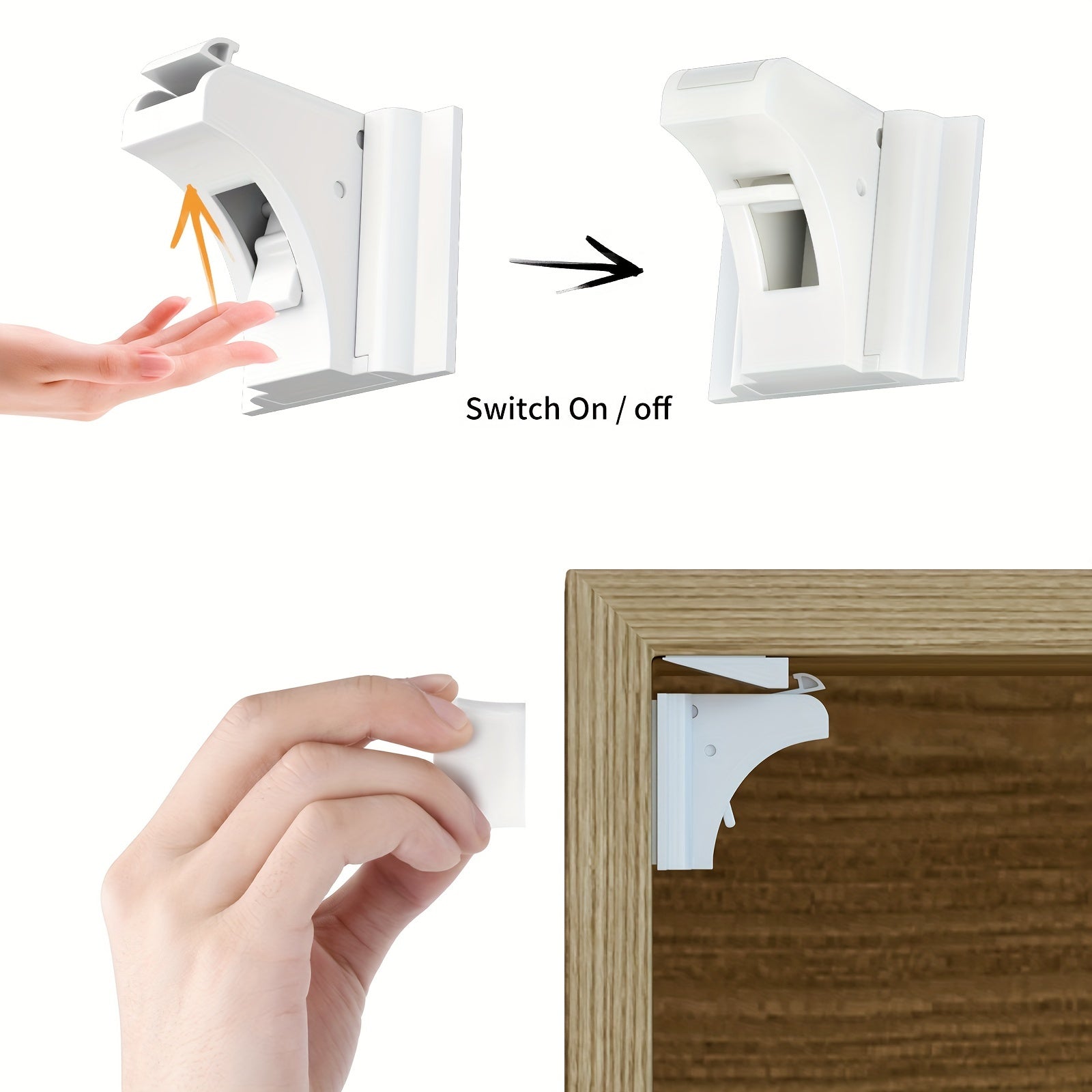 Magnetic Cabinet Locks Baby Proofing Child Safety 4 Pack